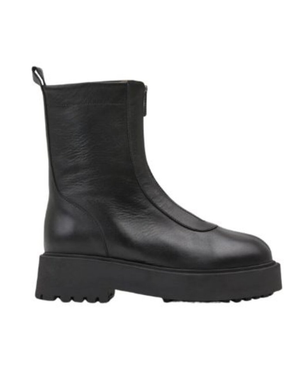 Flattered Alma Leather Boot in Black, Size 38